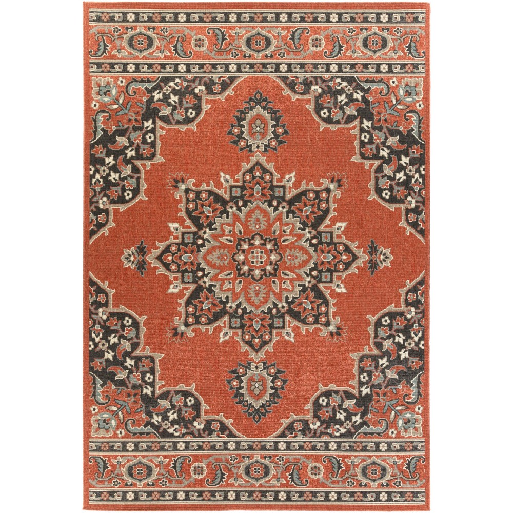 Surya Alfresco Brick Red Rug 7'3" X 10'6"