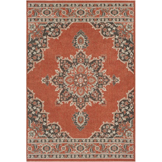 Surya Alfresco Alf-9672 Brick Red Rug 8'10" X 12'10"