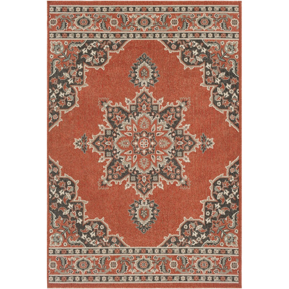 Surya Alfresco Alf-9672 Brick Red Rug 8'10" X 12'10" Surya Alfresco Alf-9672 Brick Red Rug 8'10" X 12'10"