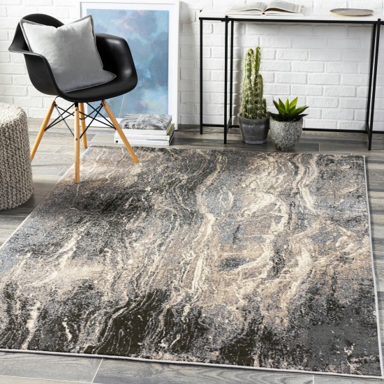 Surya Amadeo Charcoal Rug 2'4" X 7'10"