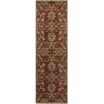 Surya Amanda Brick Red Rug 2'6" X 8'