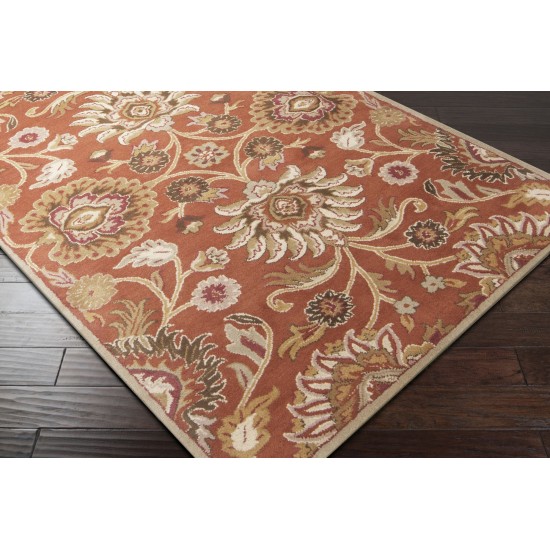 Surya Amanda Brick Red Rug 2'6" X 8'