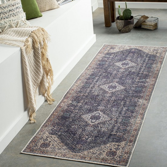 Surya Amelie Deep Teal Rug 2'7" X 7'10"