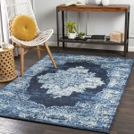 Surya Amsterdam Dark Blue Rug 2' X 3'