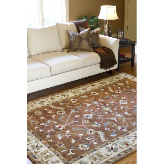 Surya Anastacia Brown Rug 2' X 3'