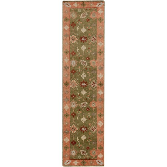 Surya Anastacia Olive Rug 2'6" X 10'