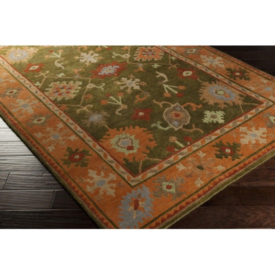 Surya Anastacia Olive Rug 2'6" X 10'