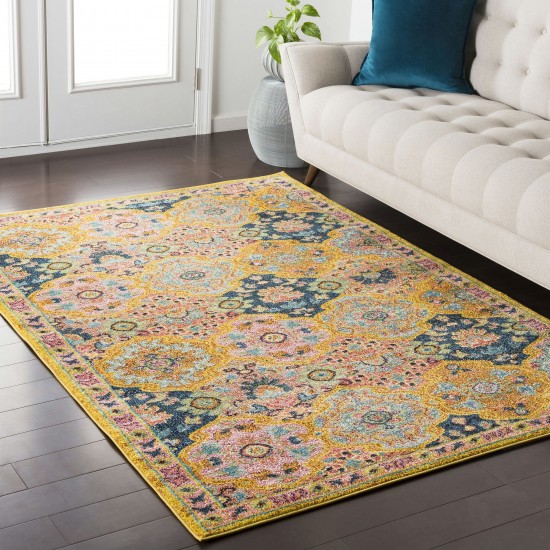 Surya Anika Yellow Rug 2' X 2'11"