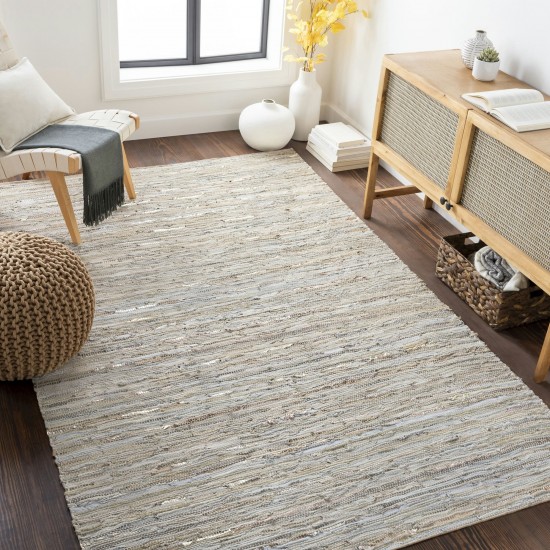 Surya Anthracite Cream Rug 2' X 3'