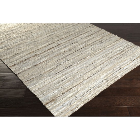 Surya Anthracite Cream Rug 2' X 3'