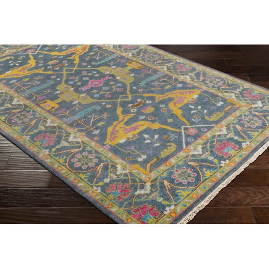 Surya Antique Dark Blue Rug 5'6" X 8'6"