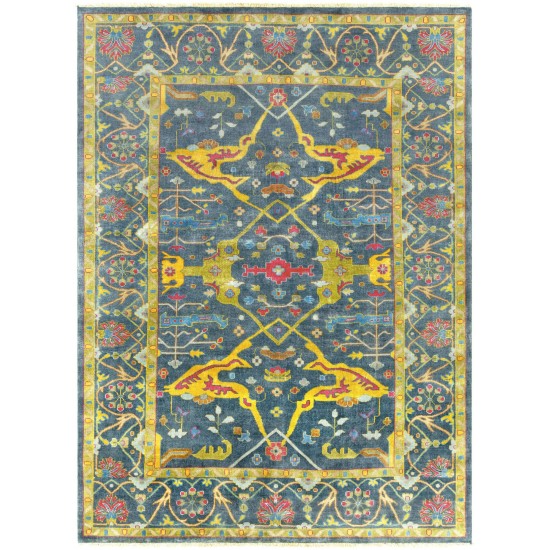 Surya Antique Dark Blue Rug 8' X 11'