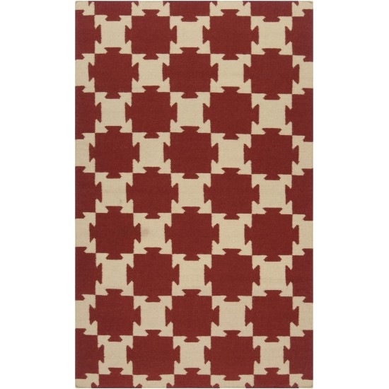 Surya Archive Burgundy Rug 5' X 8'