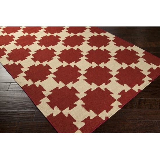 Surya Archive Burgundy Rug 5' X 8'