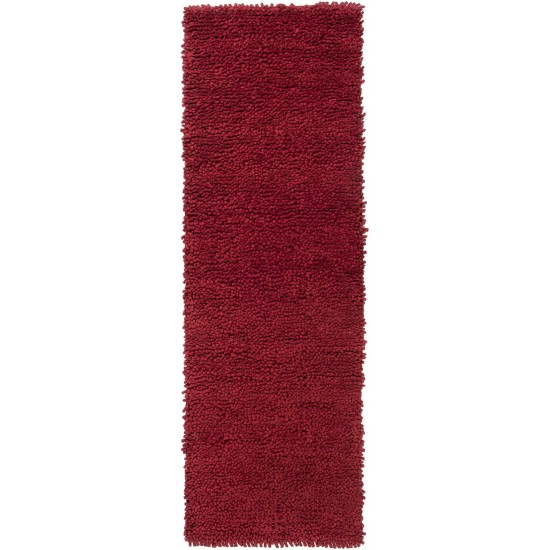 Surya Aros Dark Red Rug 2'6" X 8'