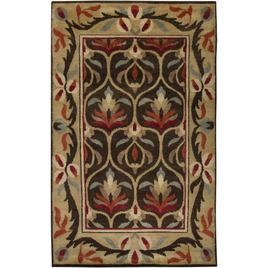 Surya Arts And Crafts Dark Brown Rug 8' X 11'