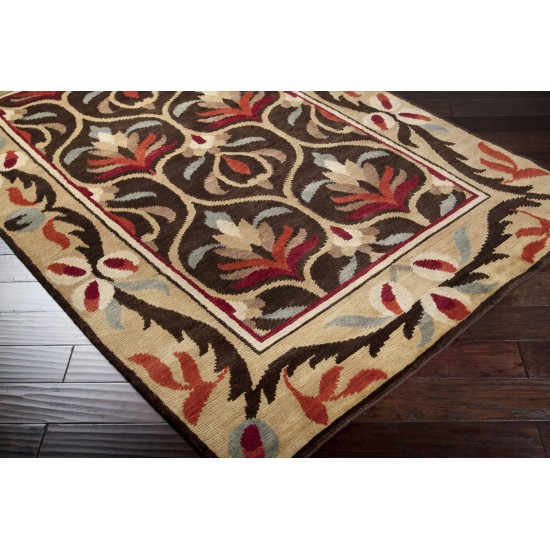 Surya Arts And Crafts Dark Brown Rug 8' X 11'