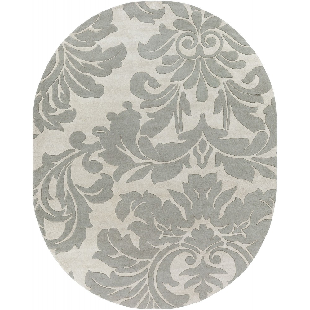 Surya Athena Gray Rug 8' X 10' Oval