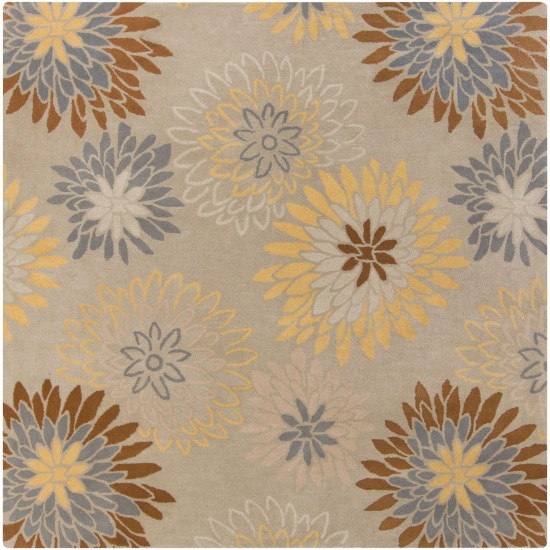 Surya Athena Medium Gray Rug 9'9" Square