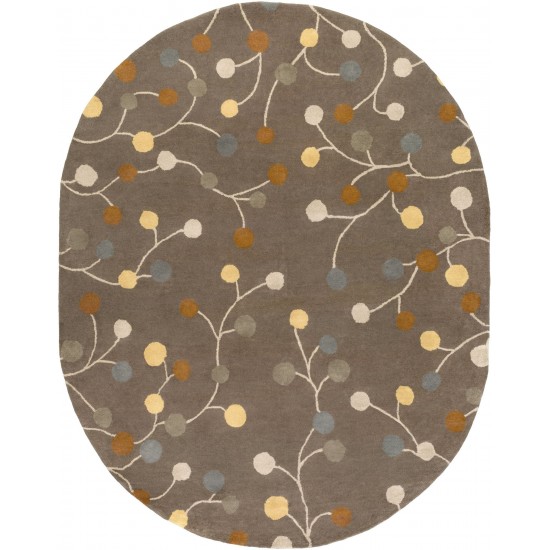 Surya Athena Medium Gray Rug 8' X 10' Oval