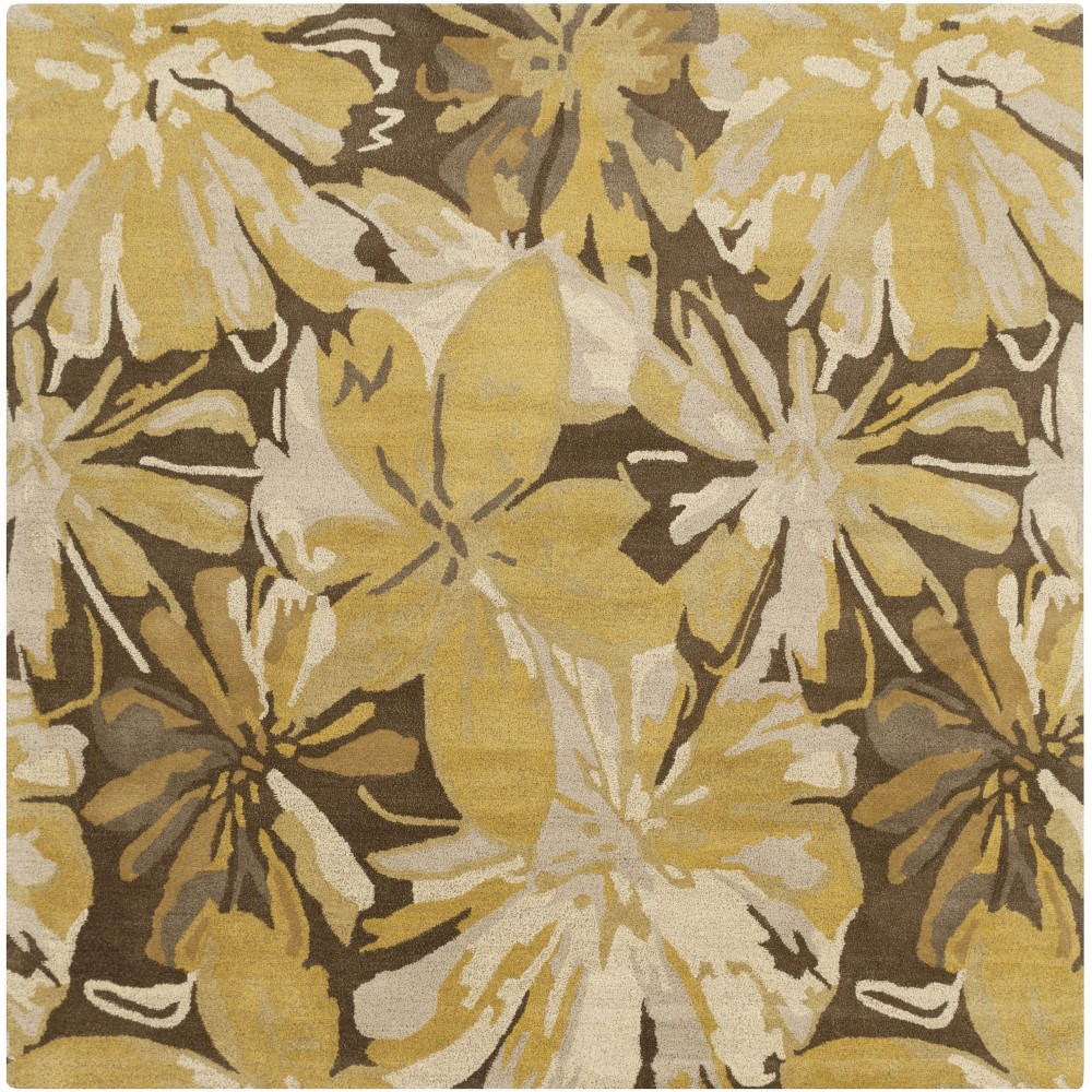 Surya Athena Mustard Rug 9'9" Square Surya Athena Mustard Rug 9'9" Square