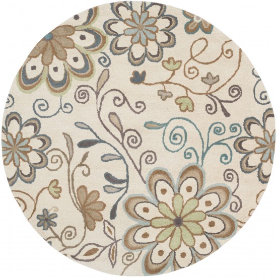 Surya Athena Ath-5123 Beige Rug 9'9" Round