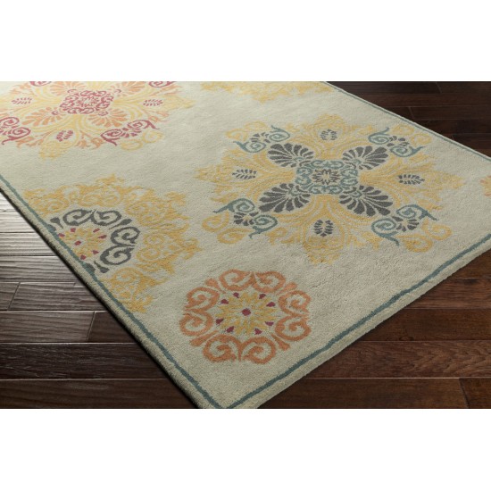 Surya Athena Light Sage Rug 9'9" Round