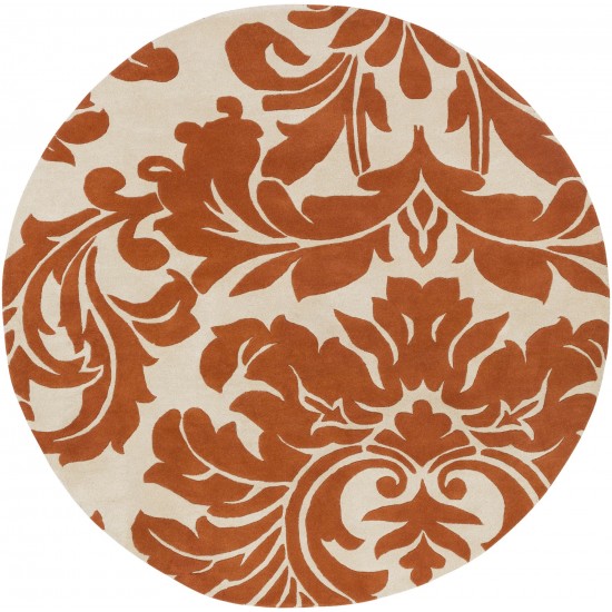 Surya Athena Burnt Orange Rug 9'9" Round