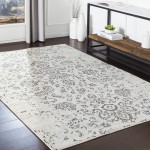 Surya Bahar Medium Gray Rug 2' X 2'11"