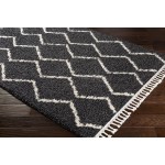 Surya Berber Shag Charcoal Rug 7'10" X 10'2"