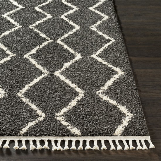 Surya Berber Shag Charcoal Rug 7'10" X 10'2"