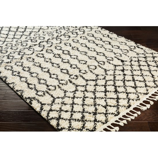 Surya Berber Shag Charcoal Rug 2'7" X 7'3"