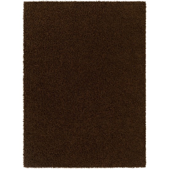 Surya Bliss Shag Brown Rug 5'3" X 7'