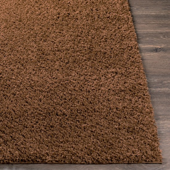 Surya Bliss Shag Brown Rug 5'3" X 7'