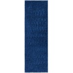 Surya Bliss Shag Dark Blue Rug 2\'6" X 8\'