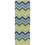 Surya Blox Medium Green Rug 2'6" X 8'