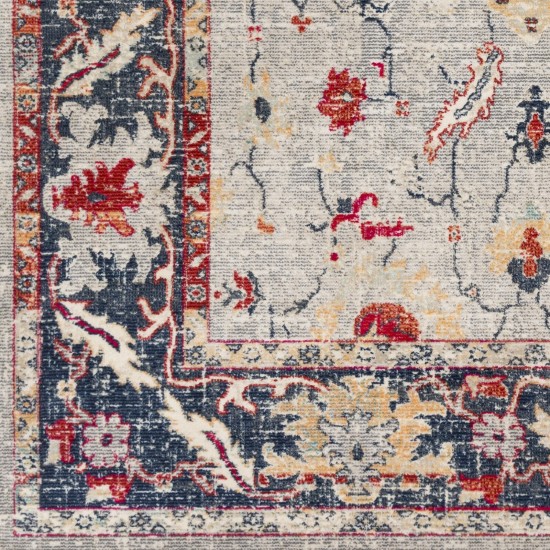 Surya Bohemian Red Rug 3'11" X 5'5"