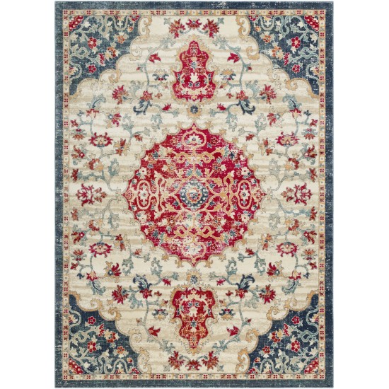 Surya Bohemian Bom-2310 Magenta Rug 3'11" X 5'5"