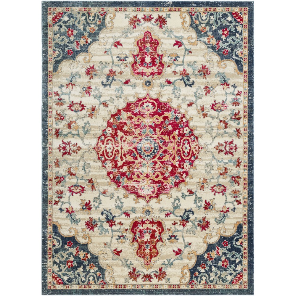 Surya Bohemian Bom-2310 Magenta Rug 3'11" X 5'5"