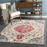 Surya Bohemian Bom-2310 Magenta Rug 3'11" X 5'5"