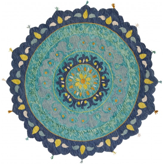 Surya Bonifate Bft-1029 Teal Rug 8' Round