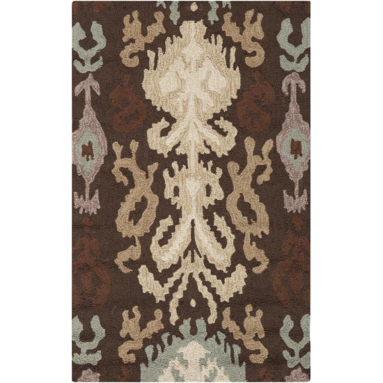 Surya Brentwood Dark Brown Rug 2'6" X 4'