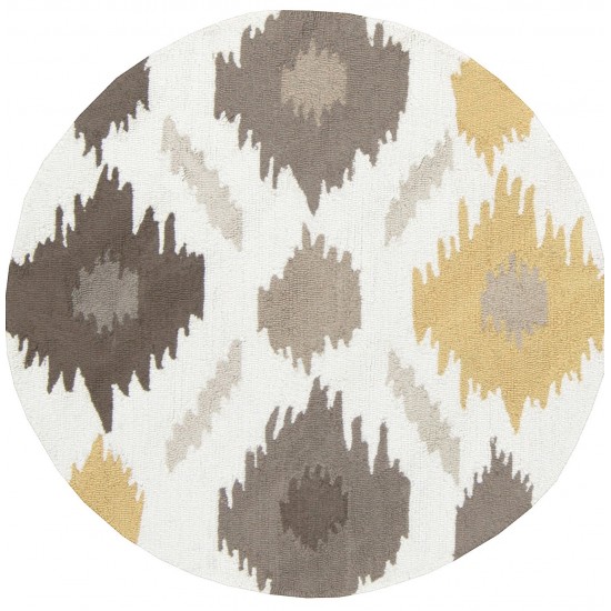 Surya Brentwood Mustard Rug 3' Round