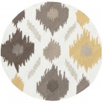 Surya Brentwood Mustard Rug 4' Round