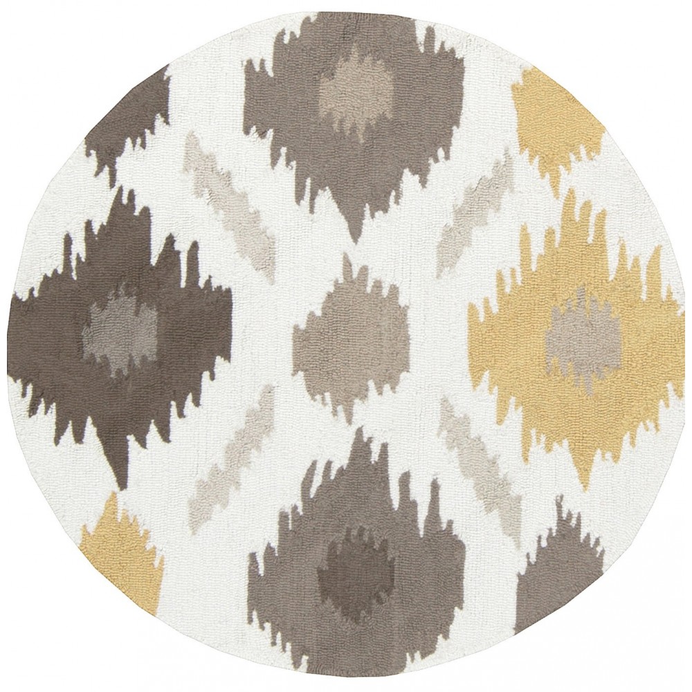 Surya Brentwood Mustard Rug 4' Round