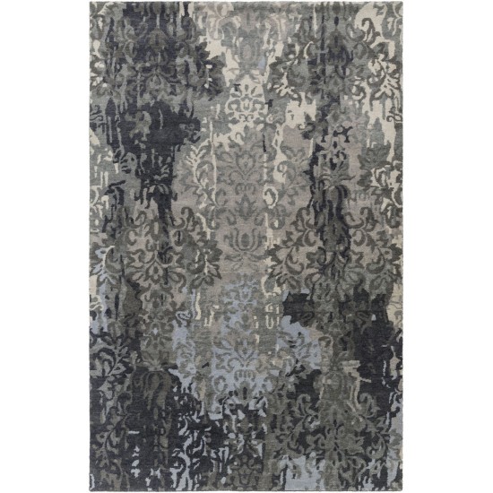 Surya Brocade Charcoal Rug 5' X 8'