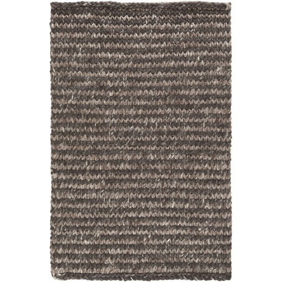 Surya Cable Dark Brown Rug 2' X 3'