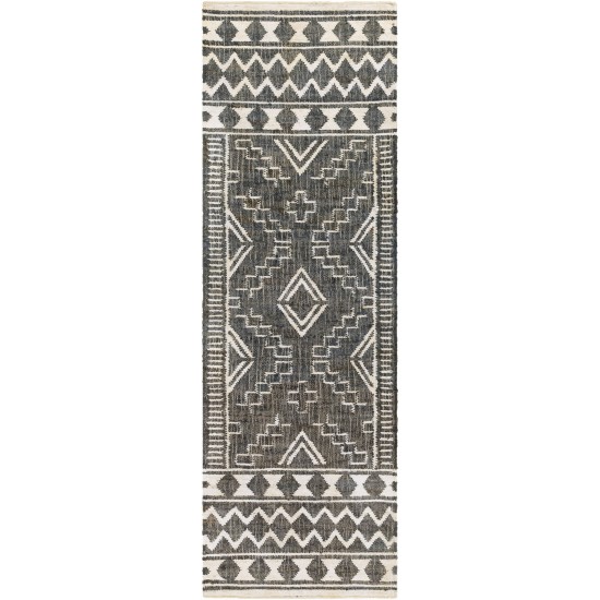 Surya Cadence Black Rug 2'6" X 8'