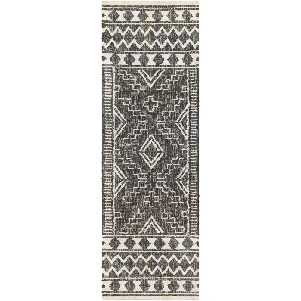 Surya Cadence Black Rug 2'6" X 8' Surya Cadence Black Rug 2'6" X 8'