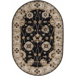 Surya Caesar Black Rug 6' X 9' Oval